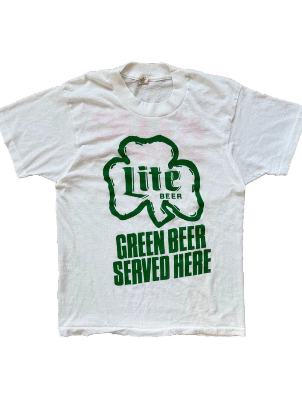 Screen Stars Miller Lite Green Beer KLUC Tee Tagged M